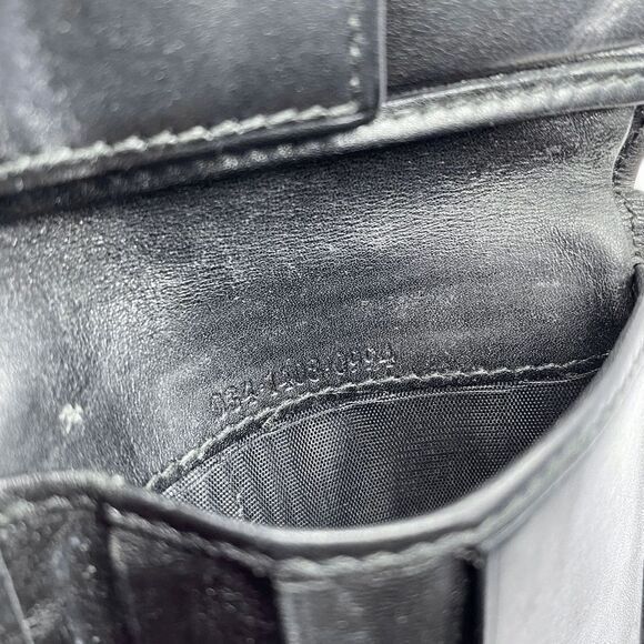 Authentic Gucci Black Canvas & Leather Bifold Wallet **FLAWS** - Picture 11 of 12